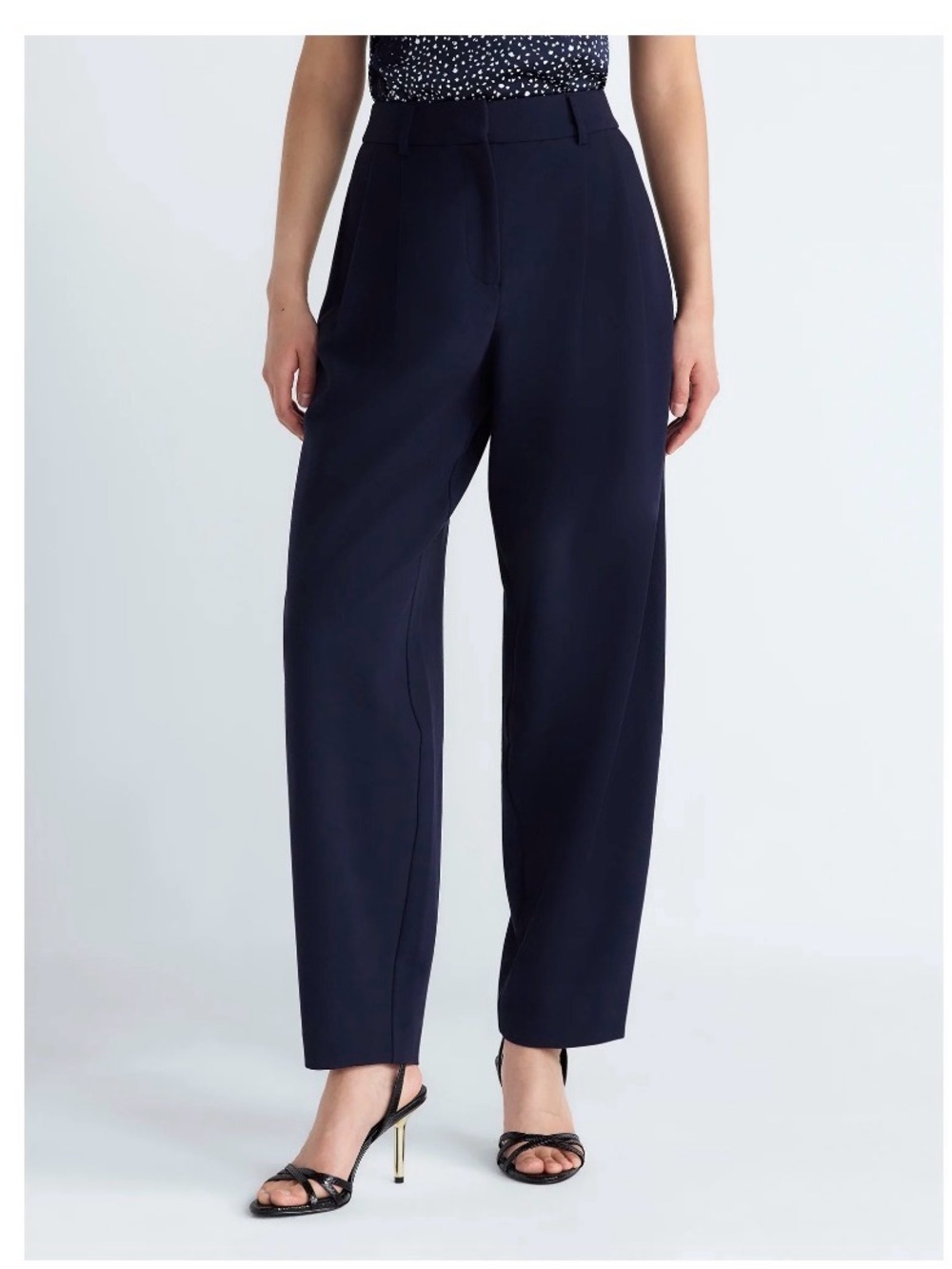 Devil Wears Prada Scoop Collection Women’s High Rise Pleated Trousers
